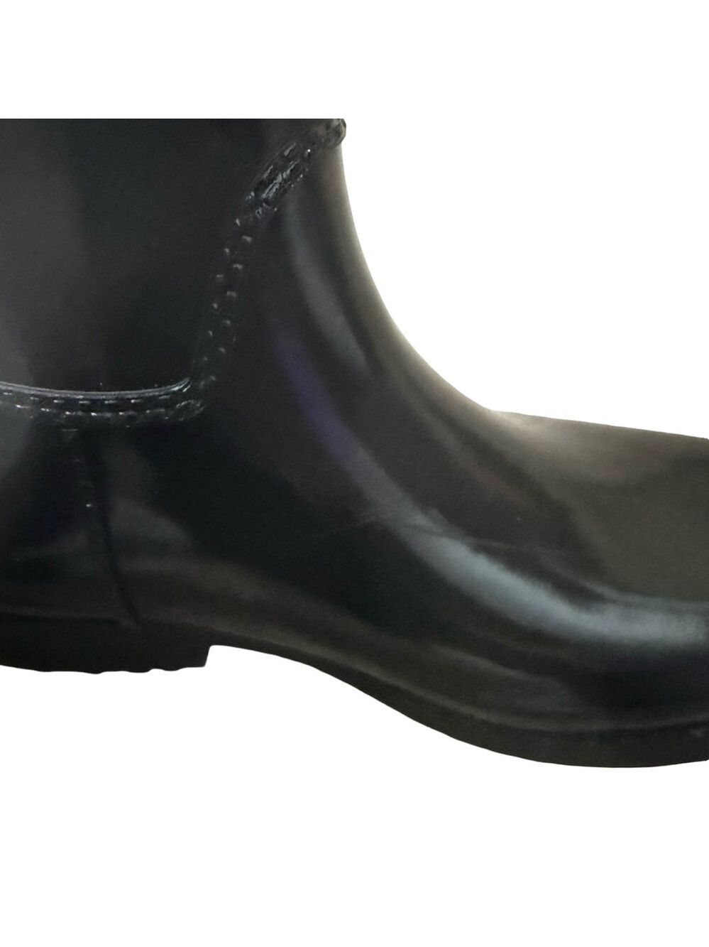 Michael Kors Waterproof Rubber Rain Boots Glossy Black Size 7 $150 - Picture 8 of 10